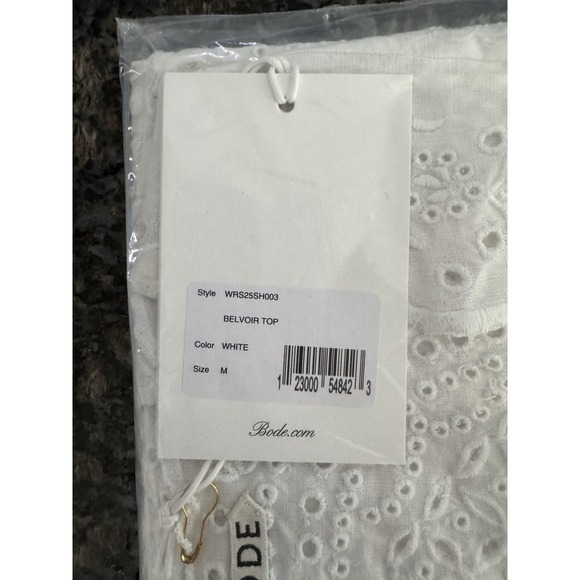 Bode Belvoir Top. 100% Linen $1300. NWT Size M - Picture 6 of 16